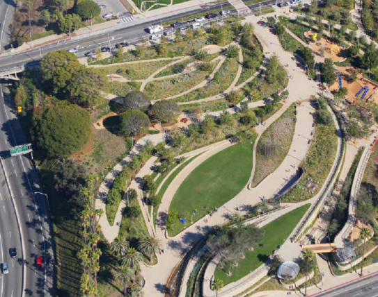 Những đường cong quyến rũ - Công viên Tongva Park và quảng trường Ken Genser