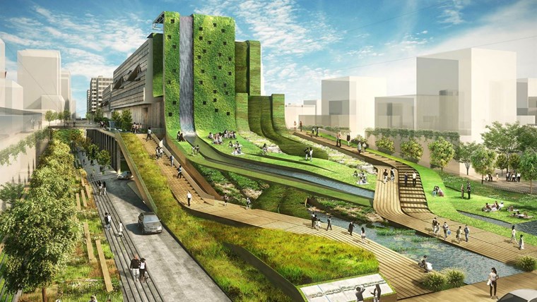 Seun City Walk – Thành phố đi bộ lấy cảm hứng từ ngành Dệt