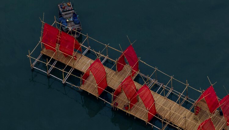 Angsila Oyster Scaffolding Pavilion / CHAT Architects