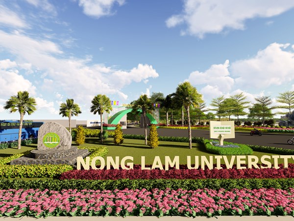 Thiết kế cải tạo cảnh quan khuôn viên trường Đại học Nông Lâm TP.HCM