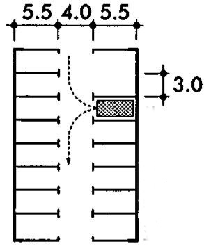 Sơ đồ giàn nâng xe 2 tầng và 3 tầng đặt ngầm dưới mặt đất, ghi chiều cao từ sàn hầm đến từng tầng xe