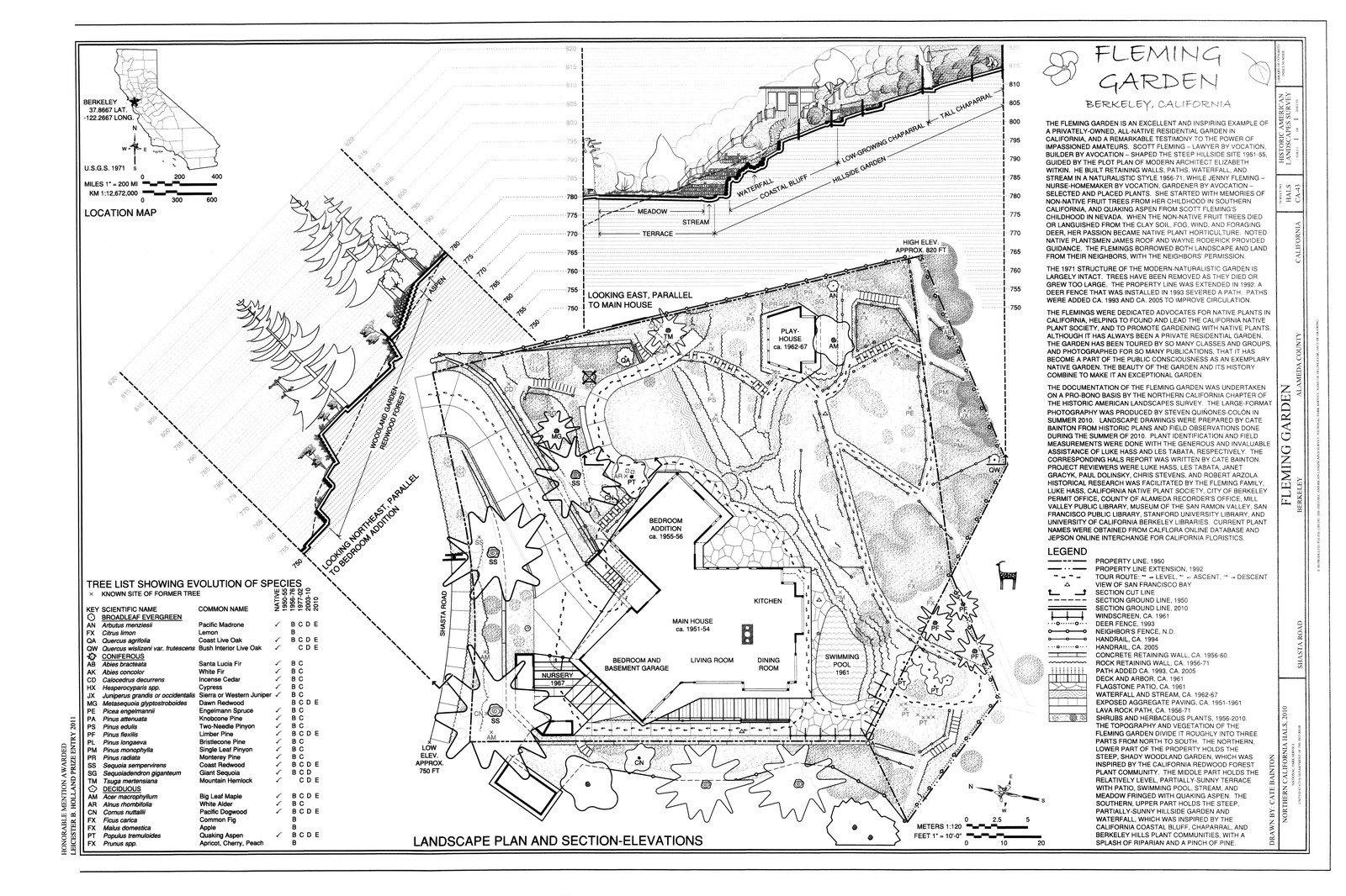 Giỏi phần mềm chưa phải là giỏi thiết kế — Bản vẽ HALS (Historic American Landscapes Survey) thật của