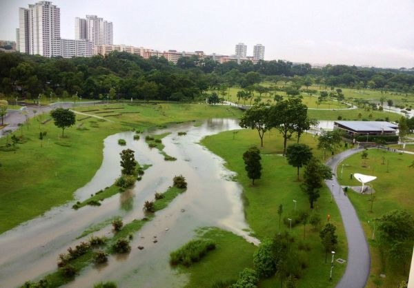 Bishan–Ang Mo Kio Park, Singapore — Toàn cảnh công viên từ trên cao