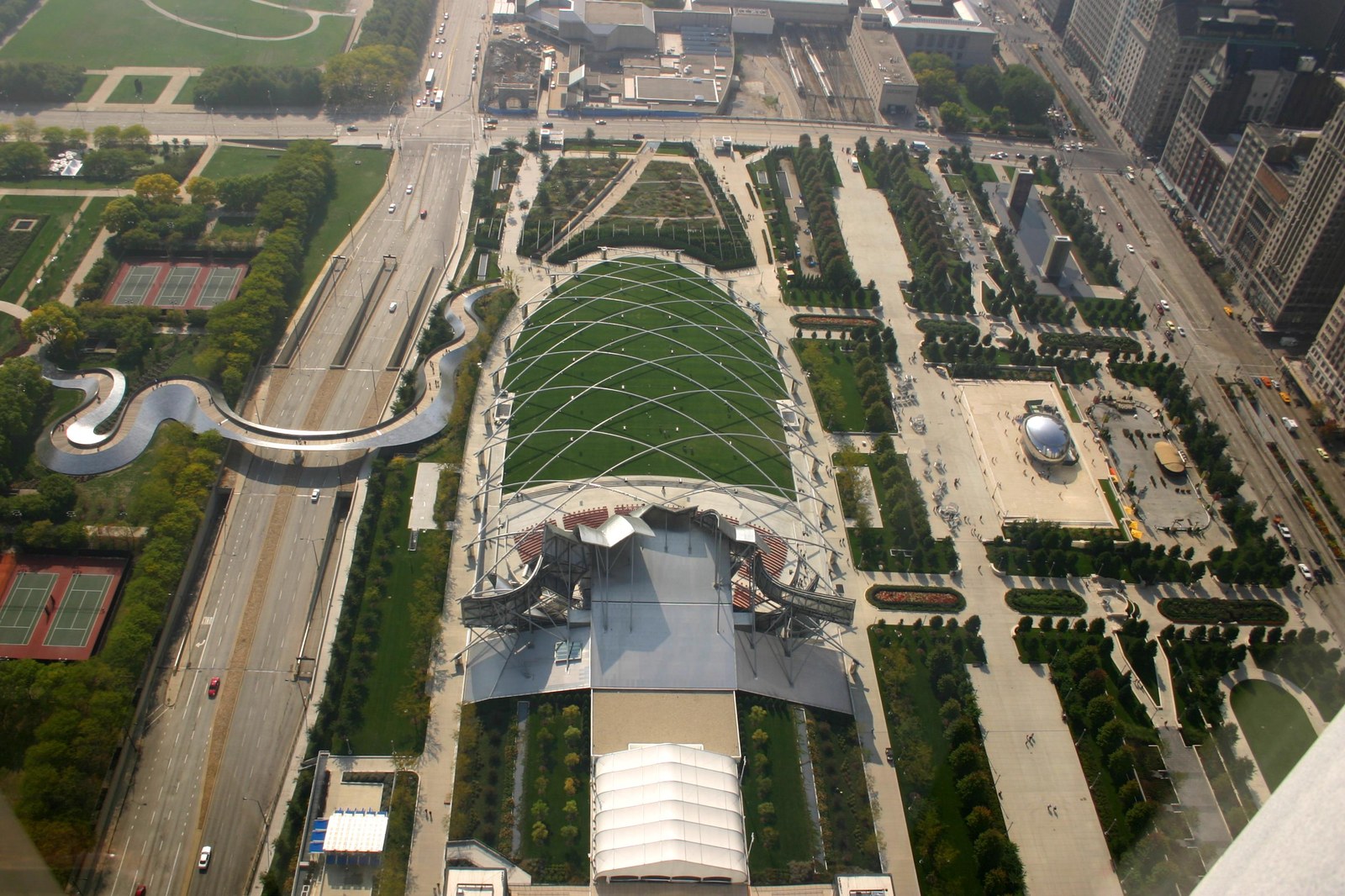 Millennium Park — Toàn cảnh Millennium Park nhìn từ trên cao