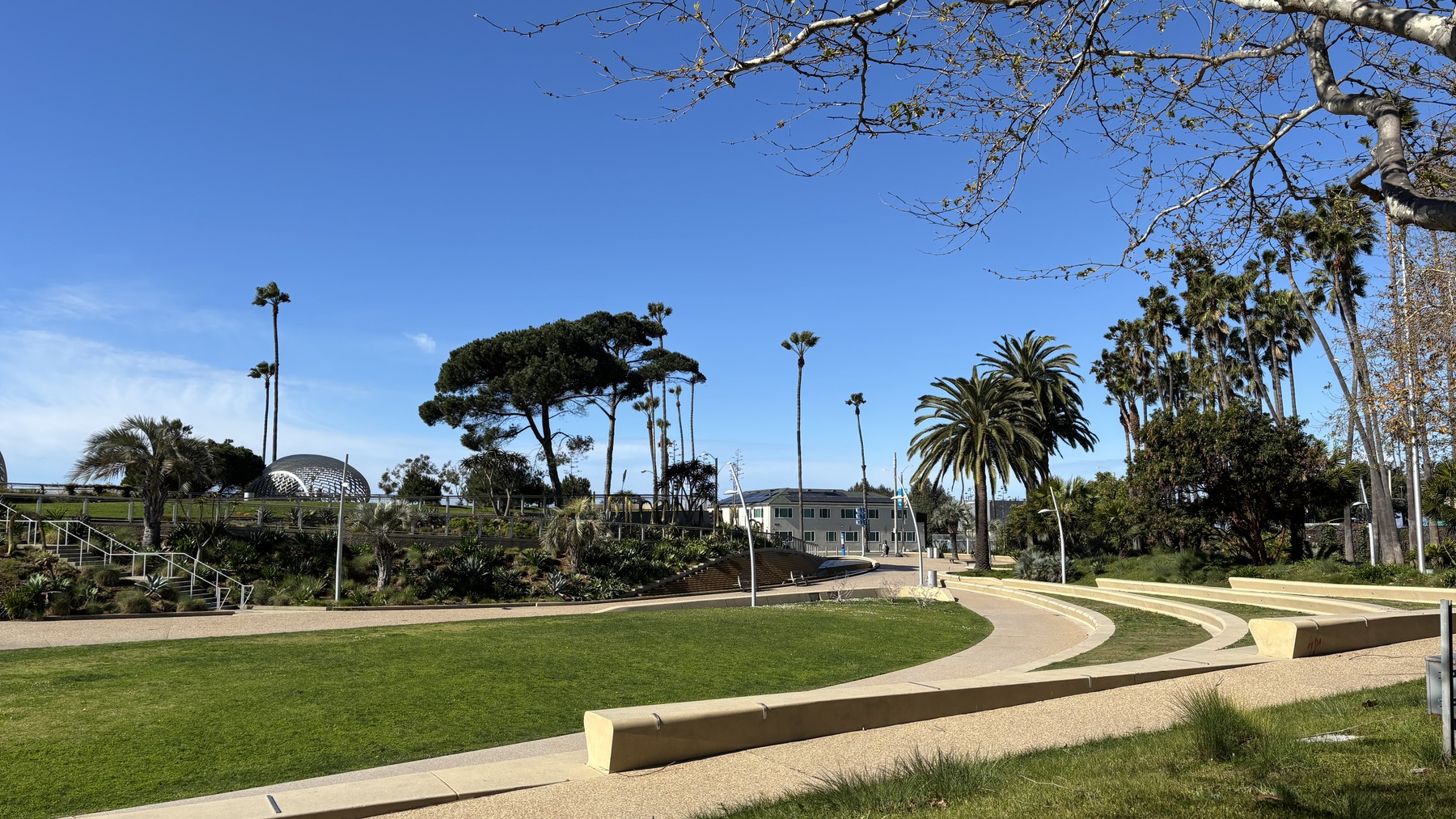 Tongva Park: bốn ngọn đồi thay một bãi xe phẳng lì